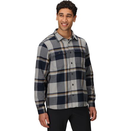(取寄) アウトドア リサーチ メンズ フィードバック フランネル ツイル シャツ - メンズ Outdoor Research men Feedback Flannel Twill Shirt - Men's Dark Navy Plaid