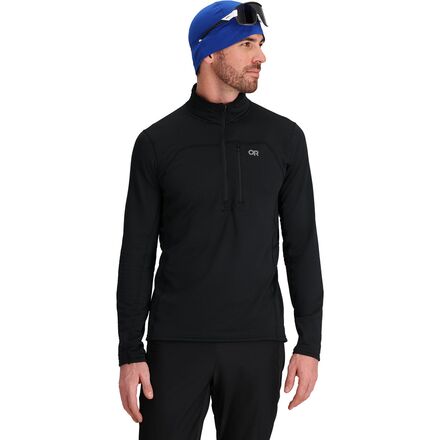 (取寄) アウトドア リサーチ メンズ ヴァイガー グリッド フリース ハーフ-ジップ ジャケット - メンズ Outdoor Research men Vigor Grid Fleece Half-Zip Jacket - Men's Black｜ジェットラグ店