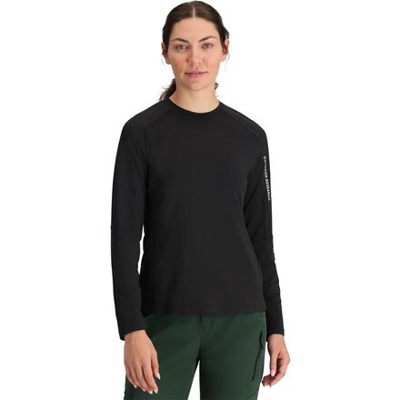 (取寄) アウトドア リサーチ レディース フリーホイール ロング-スローブ ジャージ - ウィメンズ Outdoor Research women Freewheel Long-Sleeve Jersey - Women's Black