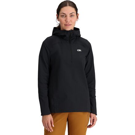 (取寄) アウトドア リサーチ レディース フリーホイール 1/2-ジップ ブーディ - ウィメンズ Outdoor Research women Freewheel 1/2-Zip Hoodie - Women's Black