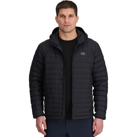 (取寄) アウトドア リサーチ メンズ トランセンデント ダウン ブーディ - メンズ Outdoor Research men Transcendent Down Hoodie - Men's Black｜ジェットラグ店