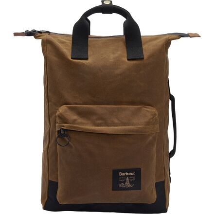 (取寄) バブアー フィールド ワックス ジップ バックパック Barbour Field Wax Zip Backpack Tan/Black