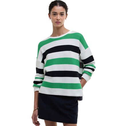 (取寄) バブアー レディース マリン ストライプ ニット ジャンパー - ウィメンズ Barbour women Marine Stripe Knitted Jumper - Women's Multi Stripe｜ジェットラグ店