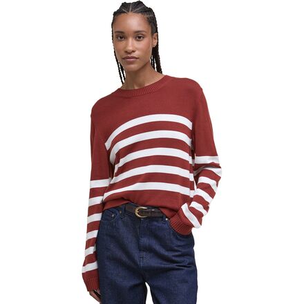 (取寄) バブアー レディース デミ ニット ジャンパー - ウィメンズ Barbour women Demi Knitted Jumper - Women's Burnt Henna Stripe 18,263円