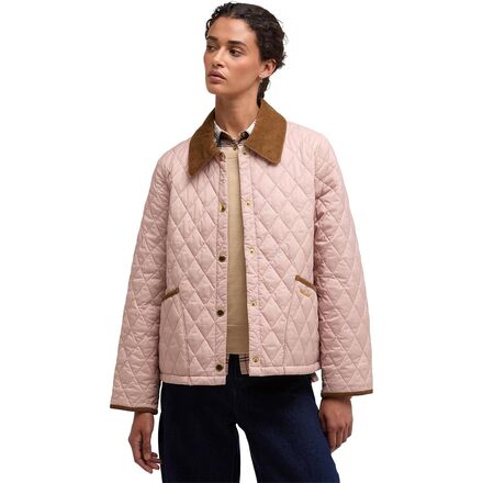 (取寄) バブアー レディース アイコンズ クロップド リッズデイル キルテッド ジャケット - ウィメンズ Barbour women Icons Cropped Liddesdale Quilted Jacket - Women's Gardenia/Dress/Beige|ジェットラグ店