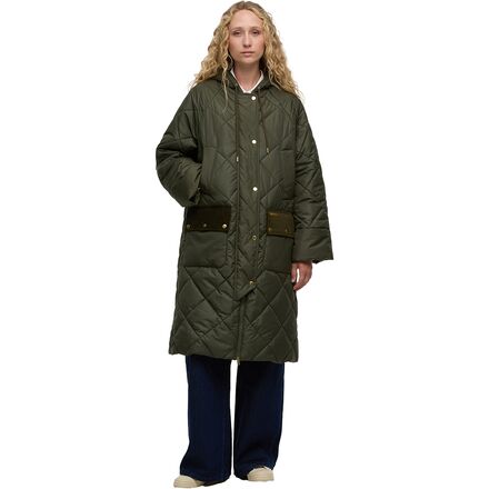 (取寄) バブアー レディース キルテッド ジャケット - ウィメンズ Barbour women Braidley Quilted Jacket - Women\'s Olive/Ancient Tartan|ジェットラグ店