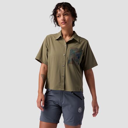 (取寄) バックカントリー レディース スリックロック ショートスリーブ ボタンアップ ジャージ - ウィメンズ Backcountry women Slickrock Short-Sleeve Button-Up Jersey - Women's Kalamata