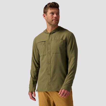 (取寄) バックカントリー メンズ ハイブリット タホ サン ブーディ - メンズ Backcountry men Hybrid Tahoe Sun Hoodie - Men's Kalamata