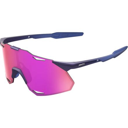 (取寄) 100% ハイパークラフト XS サングラス 100% Hypercraft XS Sunglasses Satin Storm Metallic/Purple Mirror Lens