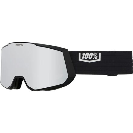 (取寄) 100% スノークラフト Xl AF ハイパー ゴーグル 100% Snowcraft XL AF HiPER Goggle Black/Silver