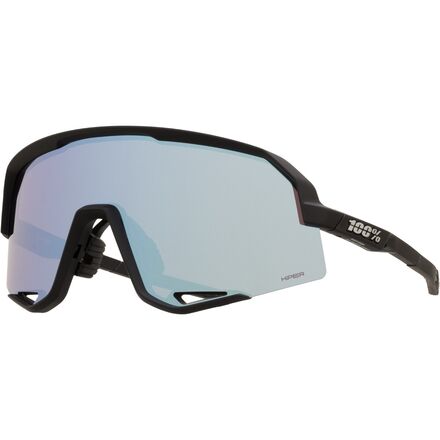 (取寄) 100% スレンデール サングラス 100% Slendale Sunglasses Matte Black HiPER Blue Multilayer Mirror Lens
