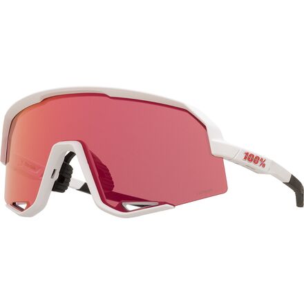 (取寄) 100% スレンデール サングラス 100% Slendale Sunglasses Soft Tact White HiPER Red Multilayer Mirror Lens｜ジェットラグ店