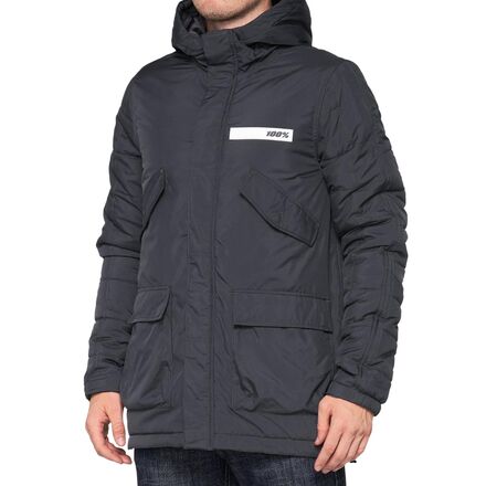 (取寄) 100% メンズ タイロ フーデット ジップ ジャケット - 2022 - メンズ 100% men Tyro Hooded Zip Jacket - 2022 - Men's Charcoal