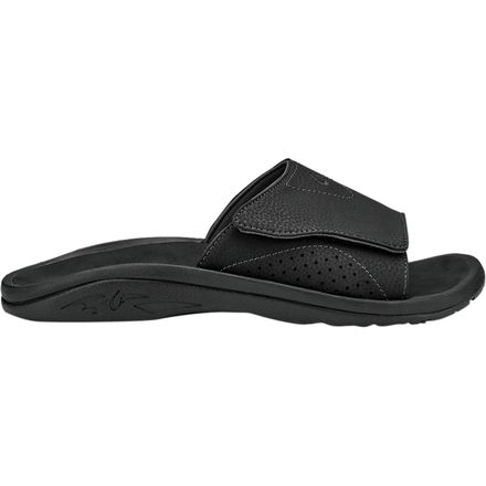(取寄) オルカイ メンズ ナルー スライド サンダル - メンズ Olukai men Nalu Slide Sandal - Men's Black/Black｜ジェットラグ店