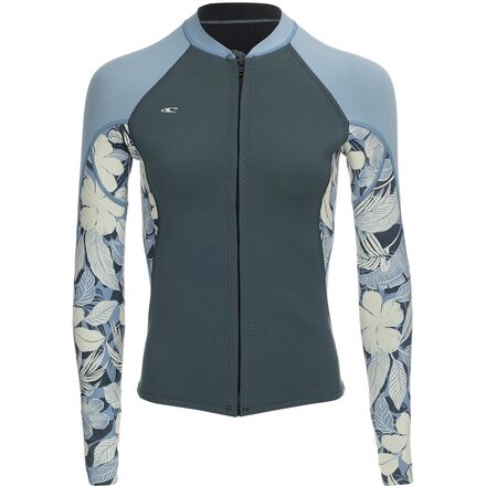 (取寄) オニール レディース バイア フル-ジップ ジャケット - ウィメンズ O'Neill women Bahia Full-Zip Jacket - Women's Shade/Palmtrop/Fdenim