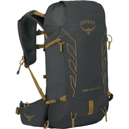(取寄) オスプレーパック メンズ タロン ヴェロシティ 20L バックパック - メンズ Osprey Packs men Talon Velocity 20L Backpack - Men's Dark Charcoal/Tumbleweed Yellow