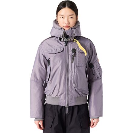 (取寄) パラジャンパーズ レディース ゴビ フーデット ダウン ボンバー - ウィメンズ Parajumpers women Gobi Hooded Down Bomber - Women's Rabbit Grey