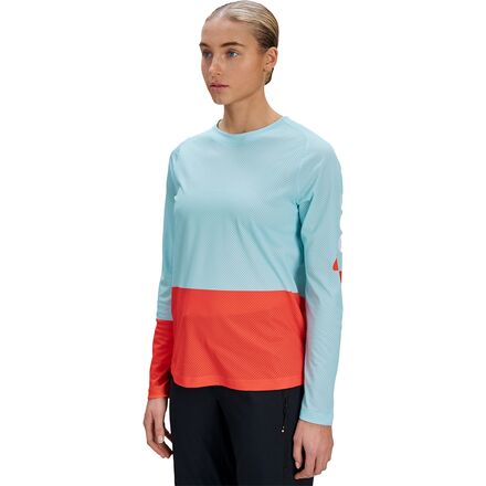(取寄) POC レディース モーション エアー ロング-スローブ ジャージ - ウィメンズ POC women Motion Air Long-Sleeve Jersey - Women's Lazurite Blue/Carnelian Orange｜ジェットラグ店