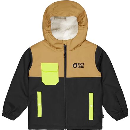 (取寄) ピクチャーオーガニック トドラー スノーウィー ジャケット - トッドラー Picture Organic toddler Snowy Jacket - Toddlers' Brown Sugar Black Acid｜ジェットラグ店
