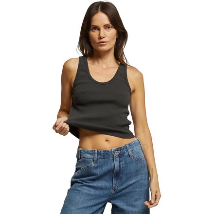 (取寄) レディース ヘンドリックス ストラクチャード リブ ブラ フレンドリー タンク トップ - ウィメンズ perfectwhitetee women Hendrix Structured Rib Bra Friendly Tank Top - Women's Vintage Black｜ジェットラグ店
