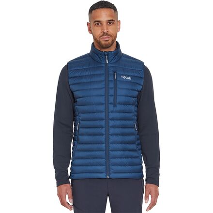 (取寄) ラブ メンズ マイクロライト ベスト - メンズ Rab men Microlight Vest - Men's Tempest Blue