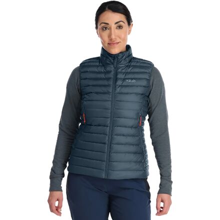 (取寄) ラブ レディース マイクロライト ダウン ベスト - ウィメンズ Rab women Microlight Down Vest - Women's Orion Blue