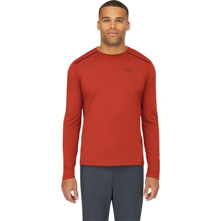 (取寄) ラブ メンズ フォース ロング-スローブ T-シャツ - メンズ Rab men Force Long-Sleeve T-Shirt - Men's Tuscan Red