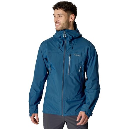 (取寄) ラブ メンズ ダウンポアー マウンテン ジャケット - メンズ Rab men Downpour Mountain Jacket - Men's Tempest Blue|ジェットラグ店