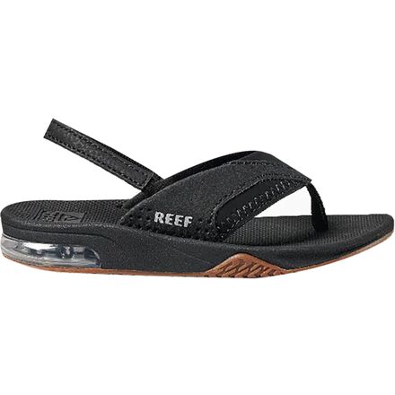 (取寄) リーフ トドラー ボーイズ ファニング サンダル - トドラー ボーイズ Reef toddler boys Fanning Sandal - Toddler Boys' Black/Silver