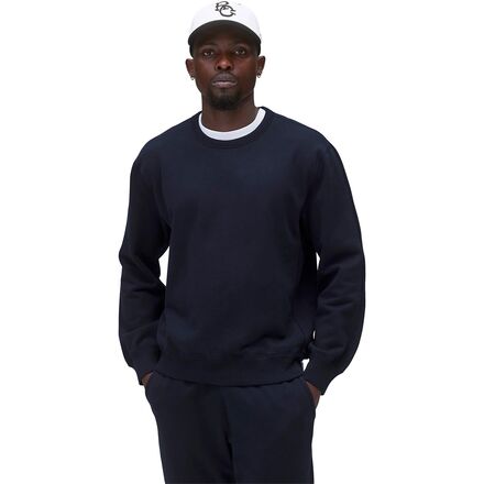 (取寄) レイニングチャンプ メンズ ミッドウエイト テリー クラシック クルーネック スウェットシャツ - メンズ Reigning Champ men Midweight Terry Classic Crewneck Sweatshirt - Men's Navy｜ジェットラグ店