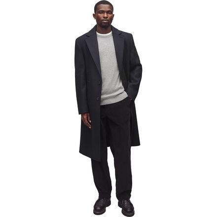 (取寄) レイニングチャンプ メンズ ウール カシミア マエストロ コート - メンズ Reigning Champ men Wool Cashmere Maestro Coat - Men's Navy|ジェットラグ店