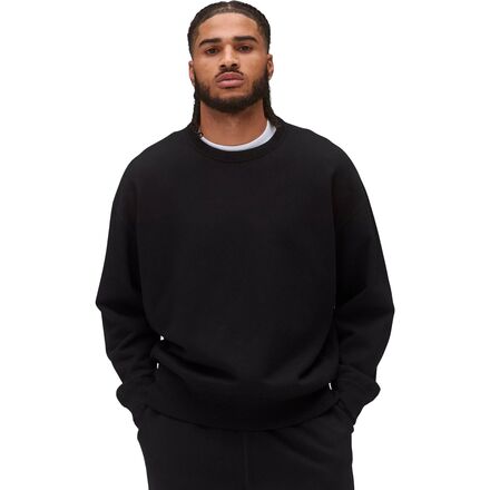 (取寄) レイニングチャンプ メンズ ミッドウエイト テリー リラックスド-フィット クルーネック スウェットシャツ - メンズ Reigning Champ men Midweight Terry Relaxed Crewneck Sweatshirt - Men's Black|ジェットラグ店