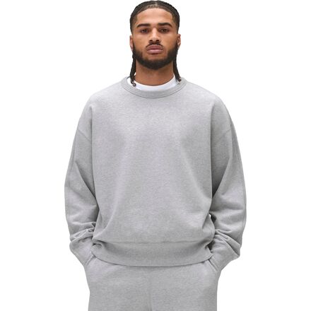 (取寄) レイニングチャンプ メンズ ミッドウエイト テリー リラックスド-フィット クルーネック スウェットシャツ - メンズ Reigning Champ men Midweight Terry Relaxed Crewneck Sweatshirt - Men's Heather Grey|ジェットラグ店