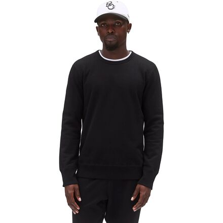 (取寄) レイニングチャンプ メンズ ミッドウエイト テリー スリム クルーネック スウェットシャツ - メンズ Reigning Champ men Midweight Terry Slim Crewneck Sweatshirt - Men's Black|ジェットラグ店