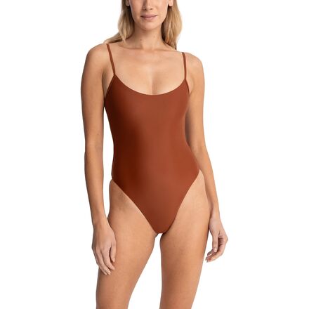 (取寄) リズム レディース クラシック ミニマル ワン ピース スイムスーツ - ウィメンズ Rhythm women Classic Minimal One Piece Swimsuit - Women's Rust