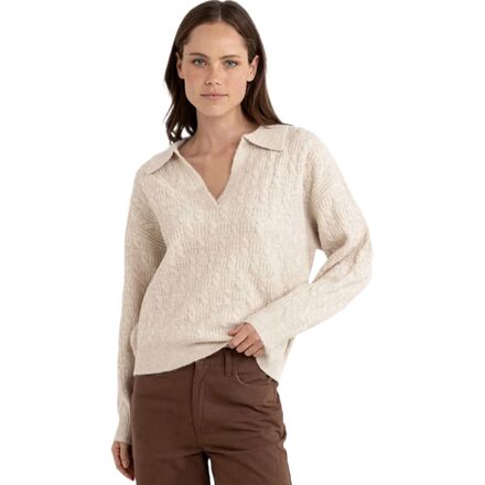 (取寄) リズム レディース レキシー V-ネック カラード ジャンパー - ウィメンズ Rhythm women Lexie V-Neck Collared Jumper - Women's Natural 12,804円