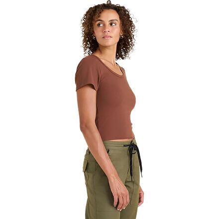 (取寄) ロアーク レディース ウィンド ウォーン T-シャツ - ウィメンズ Roark women Wind Worn T-Shirt - Women's Sepia｜ジェットラグ店