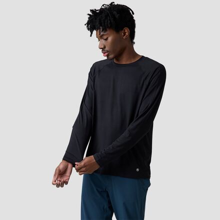 (取寄) バックカントリー メンズ ディスティネーション ロング-スローブ クルー トップ - メンズ Backcountry men Destination Long-Sleeve Crew Top - Men's Black|ジェットラグ店