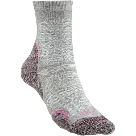 (取寄) ブリッジデール レディース ハイク ウルトラライト メリノ エンデュランス クルー ソック - ウィメンズ Bridgedale women Hike Ultralight Merino Endurance Crew Sock - Women's Aubergine