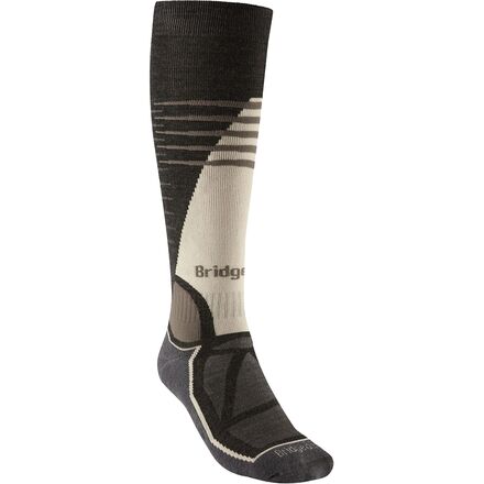 (取寄) ブリッジデール メンズ スキー ミッドウエイト メリノ パフォーマンス ソック - メンズ Bridgedale men Ski Midweight Merino Performance Sock - Men's Graphite/Bungee