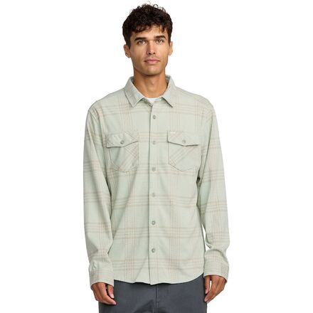 (取寄) ルーカ メンズ ヴェイカンシー ロング-スローブ シャツ - メンズ RVCA men Vacancy Long-Sleeve Shirt - Men's Light Olive|ジェットラグ店