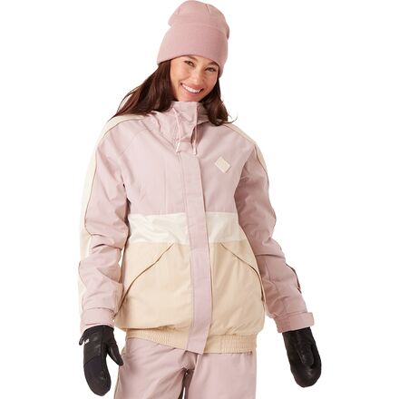 (取寄) ロキシー レディース フーデット ブロック ジャケット - ウィメンズ Roxy women Highridge Hooded Block Jacket - Women's Rose Combo