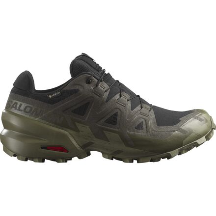 (取寄) サロモン メンズ スピードクロス 6 Gtx トレイル ランニング シューズ - メンズ Salomon men Speedcross 6 GTX Trail Running Shoe - Men's Black/Peat/Deep Lichen Green｜ジェットラグ店