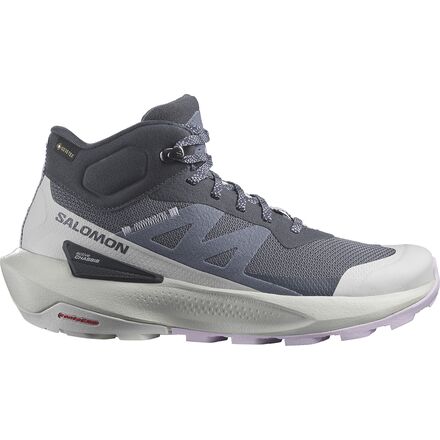 (取寄) サロモン レディース エリクシール アクティブ ミッド Gtx ブーツ - ウィメンズ Salomon women Elixir Activ Mid GTX Boot - Women's India Ink/Glacier Gray/Orchid Petal