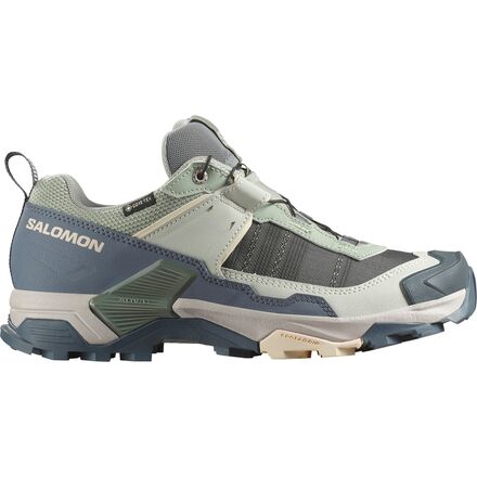 (取寄) サロモン レディース X ウルトラ 5 Gtx ハイキング シューズ - ウィメンズ Salomon women X Ultra 5 GTX Hiking Shoe - Women's Seagrass/Turbulence/Tender Peach｜ジェットラグ店