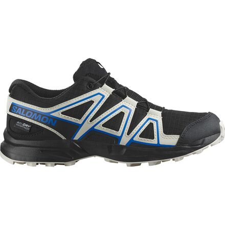 (取寄) サロモン キッズ スピードクロス Wp シューズ - キッズ Salomon kids Speedcross WP Shoe - Kids' Black/Vanilla Ice/French Blue