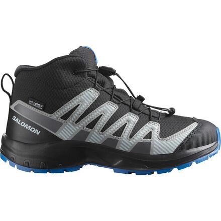(取寄) サロモン キッズ イクサ プロ V8 ミッド Wp シューズ - キッズ Salomon kids XA Pro V8 Mid WP Shoe - Kids' Black/Monument/French Blue