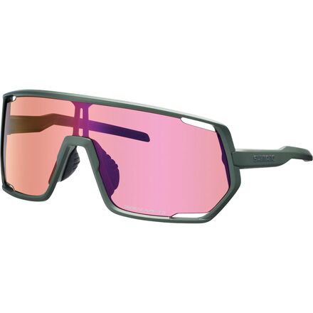 (取寄) シマノ RS サングラス Shimano Technium RS Sunglasses Dark Olive/Ridescape Trail