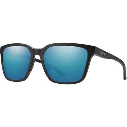 (取寄) スミス シャウトアウト クロマポップ ポーラライズド サングラス Smith Shoutout ChromaPop Polarized Sunglasses Matte Black-Chromapop Polarized Blue Mirror