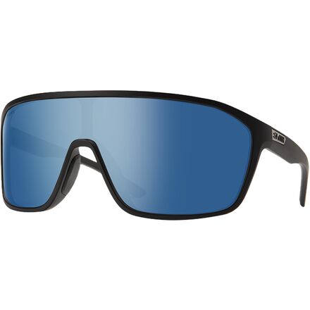 (取寄) スミス ブームタウン クロマポップ サングラス Smith Boomtown ChromaPop Sunglasses Matte Black/ChromaPop Polarized Blue Mirror｜ジェットラグ店